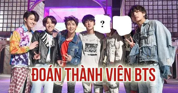 game trắc nghiệm - Đoán thành viên BTS